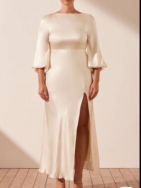 white christmas dresses La Lune Low Back Maxi Dress main image 1